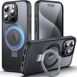 etui-iphone-15-pro-czarne-magsafe-ring-stojak-przezroczyste