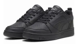 buty-sportowe-trampki-puma-rebound-v6-lo-r-385-czarne-skorzane-sneakersy