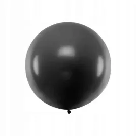balon-okragly-pastel-black-1m