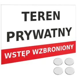tablica-tabliczka-wstep-wzbroniony-uwaga-teren-prywatny-biala-pcv-32x22cm