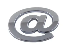 emblemat-litera-literka-cyfra-cyfry-chrom-malpa