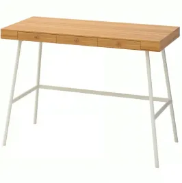ikea-lillasen-biurko-bambus-102x49-cm