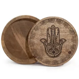 okragle-pudelko-17-5x7-5-cm-hamsa-czarna