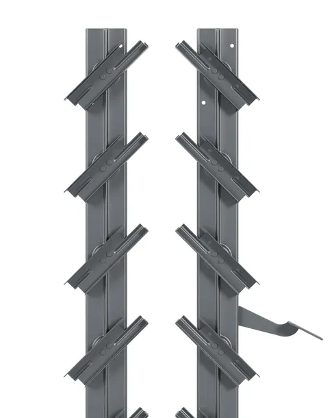 Stalowy system shutters, SZARY ruchome deseczki, żaluzje tarasowe 109 cm