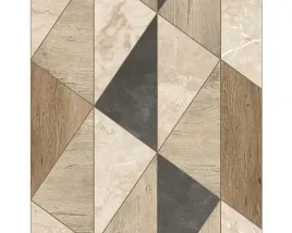 tapeta-w-trojkaty-flizelina-geometria-drewno-i-beton-bezowy-brazowy