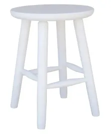 taboret-sosnowy-okragly-szerokie-siedzisko-33-cm-bialy