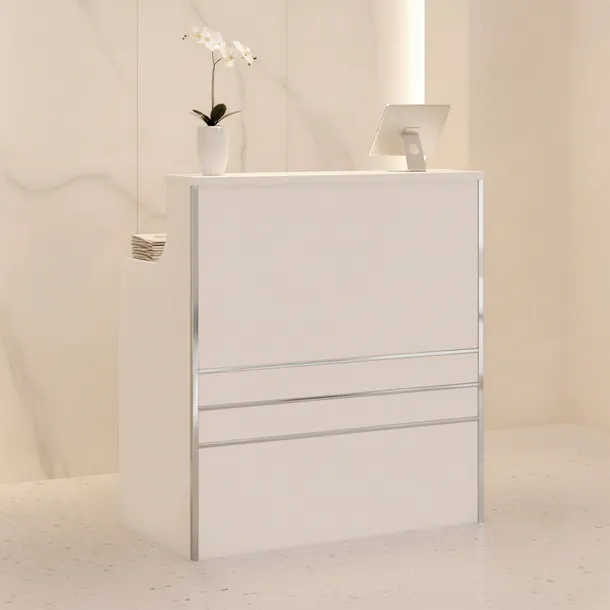 Recepcja fryzjerska lakierowana Alexa 80 cm kosmetyczna do salonu SPA