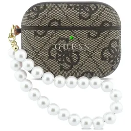 etui-guess-4g-pearl-strap-na-airpods-pro-3-brazowe