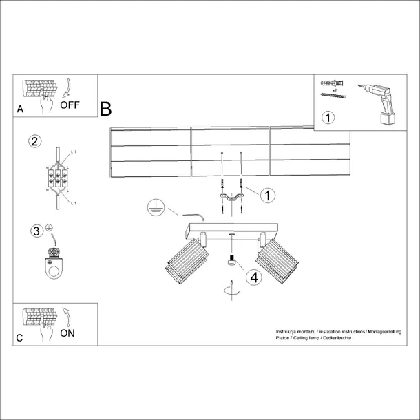 plafon-sufitowy-karbon-4-aluminiowy-4x-gu10-bezowy-do-salonu-sollux-stan-nowy-rodzaj-gwintu-gu10