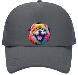 czapka-z-daszkiem-z-siatka-regulowana-kolorowy-chow-chow-2-one-size