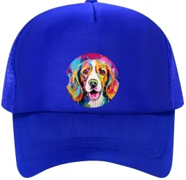 czapka-z-daszkiem-regulowana-pies-kolorowy-beagle-prezent-one-size