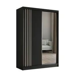 szafa-150-cm-z-lustrem-2-drazki-czarna-biale-lamele-nela150