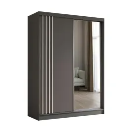 szafa-przesuwna-z-lustrem-160-cm-szara-grafit-lamele-biale-nela160
