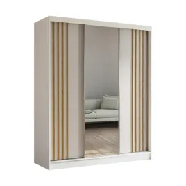 szafa-ubraniowa-180-cm-z-lustrem-biala-lamele-dab-artisan-nela180