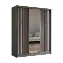 szafa-ubraniowa-180-cm-z-lustrem-szara-grafit-biale-lamele-nela180