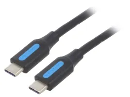 kabel-usb-2-0-usb-c-wtykz-obu-stron-1m-czarny-cucynowana