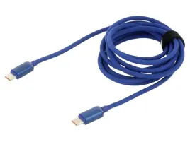 kabel-usb-2-0-usb-c-wtykz-obu-stron-2m-niebieski-tekstylny