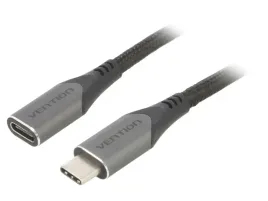 kabel-usb-3-1-usb-c-gniazdousb-c-wtyk-05m-czarny-pvc-5gbps