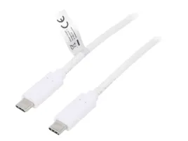 kabel-usb-3-2-gen-2-usb-c-wtykz-obu-stron-05m-bialy-10gbps
