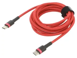 kabel-usb-c-wtykz-obu-stron-2m-czerwony-tekstylny-60w