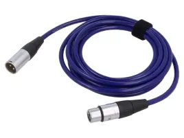 kabel-xlr-meski-3pinxlr-zenski-3pin-3m-niebieski-025mm2
