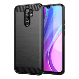 etui-na-telefon-xiaomi-redmi-9-case-carbon-pancerne-szklo-ochronne
