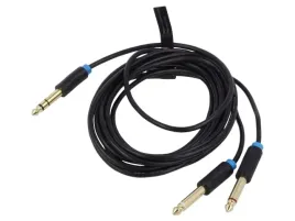 kabel-jack-63mm-2pin-wtyk-x2jack-63mm-3pin-wtyk-2m-czarny