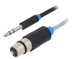 kabel-jack-63mm-3pin-wtykxlr-zenski-3pin-3m-czarny-pvc