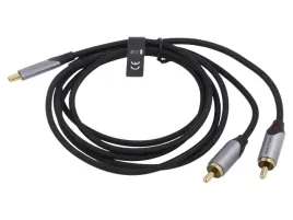 kabel-rca-wtyk-x2usb-c-wtyk-zlocony-05m-czarny-cu-29awg