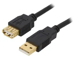 kabel-usb-2-0-usb-a-gniazdousb-a-wtyk-zlocony-5m-czarny-cu