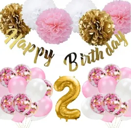 balony-zestaw-dekoracji-2-latka-urodziny-rose