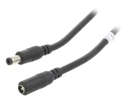 kabel-dc-55-25-wtykdc-55-25-gniazdo-proste-czarny-10m
