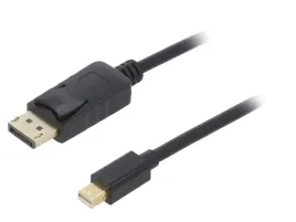 kabel-displayport-wtykmini-displayport-wtyk-pvc-18m-czarny