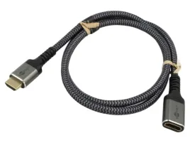 kabel-hdmi-gniazdohdmi-wtyk-tekstylny-hdmi-2-1-1m-zyla-cu