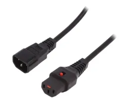 kabel-iec-c13-zenskiiec-c14-meski-pvc-1m-z-blokada-iec-lock