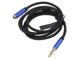 kabel-jack-35mm-4pin-gniazdojack-35mm-4pin-wtyk-5m-czarny