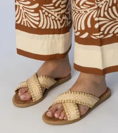 bezowe-klapki-damskie-plecione-ellinara