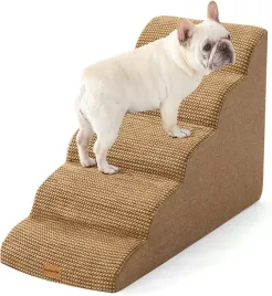 gardner-pet-schody-dla-psa-5-stopniowe-rampa-z-pianki-brazowa-58cm