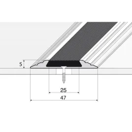 listwa-a10-srebro-120cm-guma-czarna