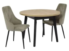 stol-okragly-rozkladany-100x100-130-2-krzesla-tapicerowane-welur-kolory
