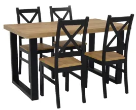 stol-rozkladany-80x140-240-metalowa-podstawa-4-krzesla-drewniane-krzyzak