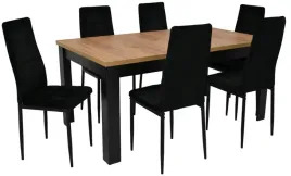 stol-rozkladany-90x160-200cm-craft-i-6-krzesel-tapicerowanych-welur-czarny