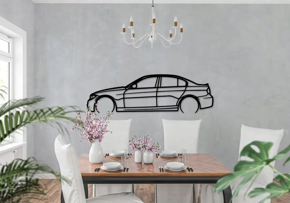 obraz-azurowy-samochod-bmw-e90-dekoracja-scienna-panel-100cm-motoryzacja