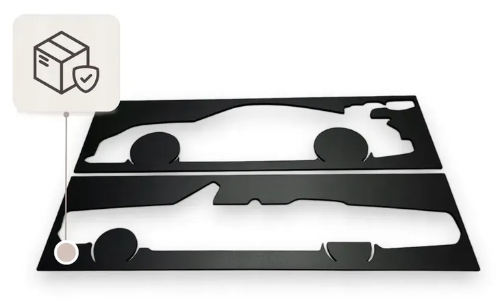 obraz-azurowy-samochod-bmw-e90-dekoracja-scienna-panel-100cm-motoryzacja-stan-nowy-szerokosc-produktu-100-cm