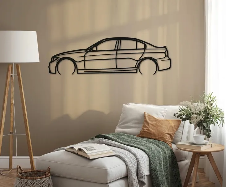 obraz-azurowy-samochod-bmw-e90-dekoracja-scienna-panel-100cm-motoryzacja-stan-nowy-marka-inna