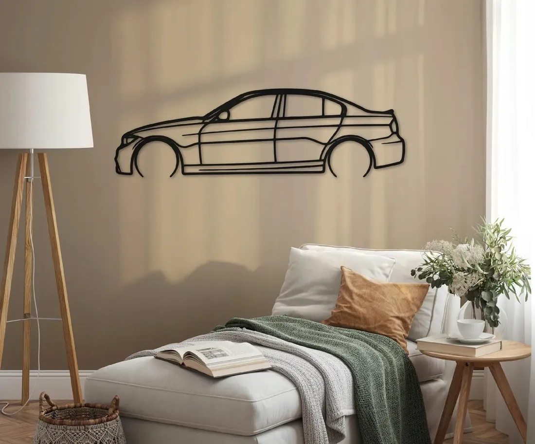 obraz-azurowy-samochod-bmw-e90-dekoracja-scienna-panel-100cm-motoryzacja
