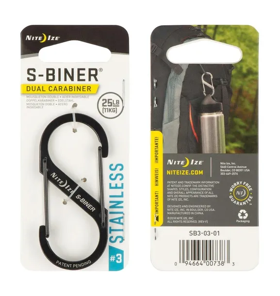 karabinek-nite-ize-sbiner-3-black-model-s-biner-3-black