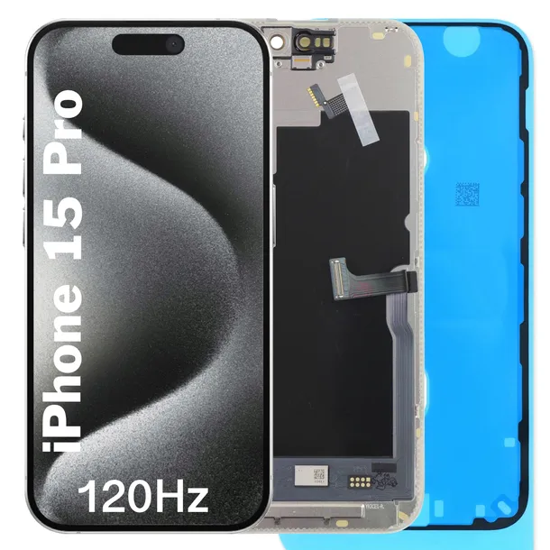 LCD EKRAN WYŚWIETLACZ DO IPHONE 15 PRO SOFT OLED 120Hz + USZCZELKA