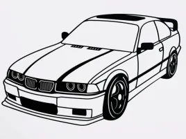 dekoracja-scienna-3d-samochod-bmw-e36-m3-obraz-azurowy-120x80cm-na-sciane