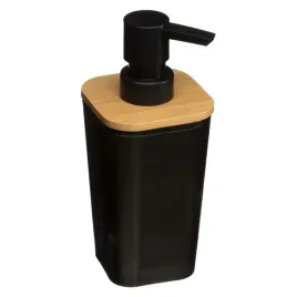 dozownik-do-mydla-z-pompka-5five-350-ml-czarany-bambus